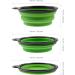 PhoneNatic Foldable Silicone Dog Bowl - XL Green Travel Bowl for Dogs & Cats 1000 ml with Carabiner | Durable & Portable Pet Feeding Solution - Buy Online on GoSupps.com