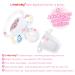 LittleForBig Large Shield Pacifier II - Adult Size Vintage Pink Bear Pattern | International Shipping Available - Buy Online on GoSupps.com