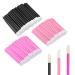 Botanique Lip Brushes 200pcs/Set Disposable Lip Brushes Makeup Brush Lipstick Lip Liner Gloss Wands Applicator Beauty Tool Kits Cosmetic Lip Brushes for Girls and Women Hot Pink Pink and Black