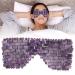 Jade Eye Mask Natural Jade Sleep Mask & Blindfold Natural Jade Eye Mask Anti-Aging Hot or Cold Therapy Eye Mask Which is Soothing Cooling (Purple)