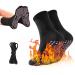 Heated socks foot warmers socks self -heating socks thermal cocks Tourmaline socks thermal self -warming socks self -warming forming socks Tourmaline socks+ Chn rskel black