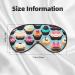 Colorful Cupcakes Print Double-Sided Eye Mask Soft and Light Blocking for Enhancing Sleep Quality - Buy Online on GoSupps.com