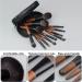 Velony Vacay 12 Pcs Mini Travel Makeup Brush Set with Case - Travel Brush Set for Loose Powder, Contour, Blush, Concealer, Eyeshadow, Brow - Tool Kit - Buy Online on GoSupps.com