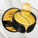 24K Gold Eye Mask Under Eye Gel Patches 30 Pairs Golden Hydrogel Eye Pads - suitable for puffy eyes and dark circles effectively improving eye bags fine lines and wrinkles - Under Eye Patches (60