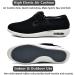 Womens Wide Width Diabetic Shoes | Lightweight & Adjustable Closure | Black 7 | Ideal for Diabetic, Edema, Arthritis and Swollen Feet - Buy Online on GoSupps.com