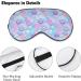 Watercolor Sea Shell Sleep Mask for Women - Adjustable Eye Shades with Elastic Strap for Comfortable Sleep - Buy Online on GoSupps.com
