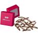 HAARallerliebst hair clips small (20 pieces | brown | 4.3cm) including box for storage (box color: pink)