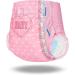 LittleForBig Adult Printed Diapers - Blushing Baby 10 Pack (X-Large 121-142 CM) - Comfortable & Stylish Pink XL for International Shipping - Buy Online on GoSupps.com