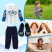 Kids Barefoot Aqua Socks for Water Sports, Non-Slip Quick Dry Shoes - Navy Blue, Size UK 8.5/9 - Buy Online on GoSupps.com