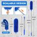 tesrgre Gutter Cleaning Brush Roofing Tool with Telescopic Extendable Pole 8.2Ft Guard Cleaner Tool Easy Remove Leave blue - Buy Online on GoSupps.com