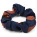 Stylbreaker Women's XL Hair Tie Retro Polka Dot Bow Scrunchie in Dark Blue Cognac Elastic Hair Band for Braid Styling - Buy Online on GoSupps.com