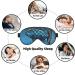 Reusable Sleep Mask Eye - Soft Blackout Eye Covers for Better Sleep | Travel Essentials & Gifts - Silver Fish Scale for Men & Women - Buy Online on GoSupps.com