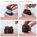 Tokincen 12-Pack Amber Glass Cream Cans - 15ml & 20ml Refillable Containers with Lids | Brown Glass Storage - Buy Online on GoSupps.com