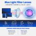 Readerest Blue Light Blocking Reading Glasses - Clear 1.25 Magnification | Computer Eyeglasses for Men and Women with Antiglare, UV Protection, and Stylish Thin Reflective Lens - Buy Online on GoSupps.com