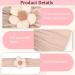 Ruzister Baby Flower Headbands - Soft Nylon Hair Accessories for Newborns Toddlers & Girls (Beige/Pink) - Perfect for Special Occasions - Buy Online on GoSupps.com