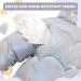 Baby Winter Hooded Snowsuit Jumpsuit | Fleece Jacket Coat for Toddler Boys Girls (3-6 Months) - Grey - Buy Online on GoSupps.com