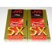 JVC Premium Quality 6 Hrs. T-120 Sx Gold VHS Tapes 3 Pack