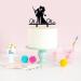Mr and Mrs Wedding Cake Topper - Groom & Bride With Heavy Gun and Holding Flowers - Funny Gun Theme Wedding/Anniversary/Bridal Shower Cake Topper Funny Wedding Cake Topper (Heavy Gun) - Buy Online on GoSupps.com