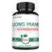 Satoomi Lions Mane Supplement Capsules with Ashwagandha Supplement - 270 Capsules - High Concentrated for Restful Mind, Brain Health, Immune System & Focus Support - Gluten-Free, Non-GMO