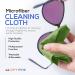 OPTIPAK Lens Cleaner Spray Kit - Eco Friendly Biodegradable Solution for Eyeglasses, Lenses, Screens - Streak Free Formula - 4oz & 1oz Bottles, 4 Microfiber Cloths - Buy Online on GoSupps.com