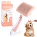 PHAVESAS Klein Pets Dog Brushing Cat brush pet brushed self-cleaning fur brush hair removed pet brush for long hair and short hair orange orange-small