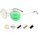 Buy CessBlu Rimless Progressive Reading Eyeglasses - Round Multifocus Blue Light Blocking for Women Gold 1.75x - International Shipping Available - Buy Online on GoSupps.com