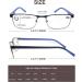 MODFANS 3 Pack Reading Glasses for Men & Women | Blue Light Filter | Stylish Metal Frame Rectangle Design | Stainless Steel | Red Blue Brown +1.25 - Buy Online on GoSupps.com