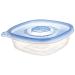 Glad Gladware Entree Plastic Square Containers with Lids, 25 Ounce, 5 Count (Pack of 1)