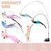 ROSAUI Cat Toy Set - 4-Pack Interactive Fishing Rod & Suction Cup Bird Toys for Playful Cats | International Shipping Available - Buy Online on GoSupps.com