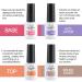 Aikker Dip Powder Gel Set 7pcs with Activator and Tools Kit | Base Top Coat | Dipping Powder Tools | Nail Brush File | AK19 - Buy Online on GoSupps.com