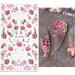 5D Embossed Flower Nail Art Stickers - Spring/Summer Butterfly Daisy Design for Women and Girls - Buy Online on GoSupps.com