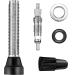 Hestya 9-Piece Presta Valve Stem Kit with 40mm Tubeless Valve + Core Remover Tool - Black - Buy Online on GoSupps.com
