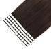 Sixstarhair Tape Extensions - 20Pcs 50g 45cm Real Remy Hair Dark Brown #2 Invisible Tape Ins for Thick Volume Ideal for Cancer Wigs - Buy Online on GoSupps.com