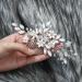 Unicra Bridal Wedding Hair Comb | Silver Pearl & Crystal Accessories for Women & Girls - Buy Online on GoSupps.com