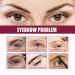 4D Laminated Eyebrow Cream & Brush Kit | Multi-Function Home Grooming for Perfect Eyebrows - Dark Brown - Buy Online on GoSupps.com