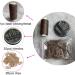 20pcs Hair Extension Clips DIY Wig Combs of 9-Teeth 32mm 1.2g/Pc Metal Snap Hair Clips 1pc Weaving Thread 1set/30pcs Needle Brown - Buy Online on GoSupps.com