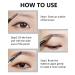 Professional Micro 1.5mm Tip Eyebrow Pencil with Spoolie Brush - 4Pcs Dual-Ended Kit for Longwearing Waterproof Black Eyebrow Makeup - Buy Online on GoSupps.com