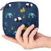 Forest Animals Menstrual Cup Pouch - Large Storage Bag for Sanitary Napkins & Pads - Multicoloured Organizer for Girls & Women - Buy Online on GoSupps.com