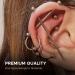 BodyJ4You 200PC PRO Body Piercing Kit with Surgical Steel Jewelry and Tools - 14G 16G BCR CBR Nose Septum Ear Cartilage Lip Belly Navel Tragus Eyebrow Piercings - Buy Online on GoSupps.com