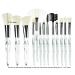 111 Transparent Diamonds Makeup Brushes Set | Premium Synthetic Eyeshadow & Face Blending Brushes for Women & Kids | Professional Quality Makeup Tools - Buy Online on GoSupps.com