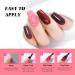 CLAVUZ Gel Nail Polish Set 4 Colors Pink Brown Red Glitter Gel Polish Set UV/LED Soak Off Nail Gel Polish Nail Art Manicure Salon DIY Nail Polish Gel Beauty Gifts 10ml SET04 - Buy Online on GoSupps.com