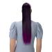 Caisha 60cm braid with 2 ligaments ponytail extensions hair extension hair part smooth black purple mix hcb4 black purple mix #1t3700 HCB4