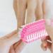 5 Pcs Plastic Handle Double Sided Nail Clean Brush Set - Vertical Scrubbing Brush for Nails, Toes, Hands - Ideal for Garden, Home, Salon - Buy Online on GoSupps.com