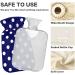 Dotted Hot Water Bottle with Cover - 2L Pain Relief & Sports Injury Warmer for Hands & Feet - International Shipping Available - Buy Online on GoSupps.com