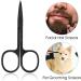 Eyebrow Scissors Small Scissors Nose Hair Scissors for Men Women 2-Pack Black Nose Hair Scissors Stainless Steel Mustache Scissors Pointed Round Nose Hair Clippers for Trimming Facial Hair - Buy Online on GoSupps.com