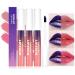 HOPHAT 3PCS Peel Off Lipstick Set Easy Peel & Reveal Lip Stain Waterproof Long Lasting Peel Off Mask Lip Gloss Lip Liner Makeup Beauty