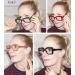Shop Eyekeper 4 Pack Progressive Multifocus Reading Glasses - No Line Light Blocking for Women - 2.0x - Stylish Mixed Colors - Buy Online on GoSupps.com