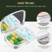 Nipichsha Small Pill Box for Purse & Pocket - Cute Portable Pill Organizer in Pink Marble | Ideal for Vitamins, Medication, Fish Oil & Supplements - Buy Online on GoSupps.com