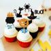 36 Pack Halloween Cupcake Toppers - Witch Hat, Spider, Pumpkin, Ghost, Cat Cupcake Picks - Ideal for Baby Showers, Birthdays, Halloween Parties - Cake Decor Supplies (Pattern 1) - Buy Online on GoSupps.com