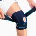 LAVAED Knee Brace with Side Stabilizers for Knee Pain, Adjustable Non Slip Open-Patella Compression Wrap Knee Support with Patella Gel Pads, for Man and Woman Sports Workout Gym Running Basketball Regular Size (13.7"~19.6")